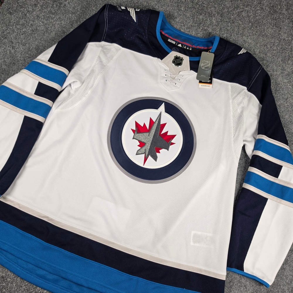 Adidas Winnipeg Jets Authentic Jersey Mens 54 White Away Primegreen NHL NWT